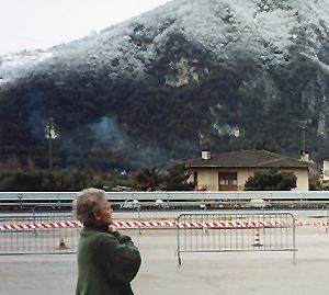 Admiring the Dolomites