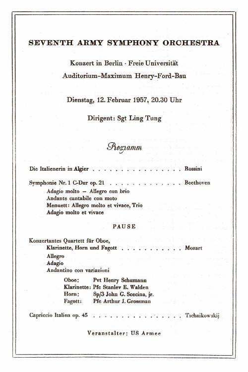 Concert program