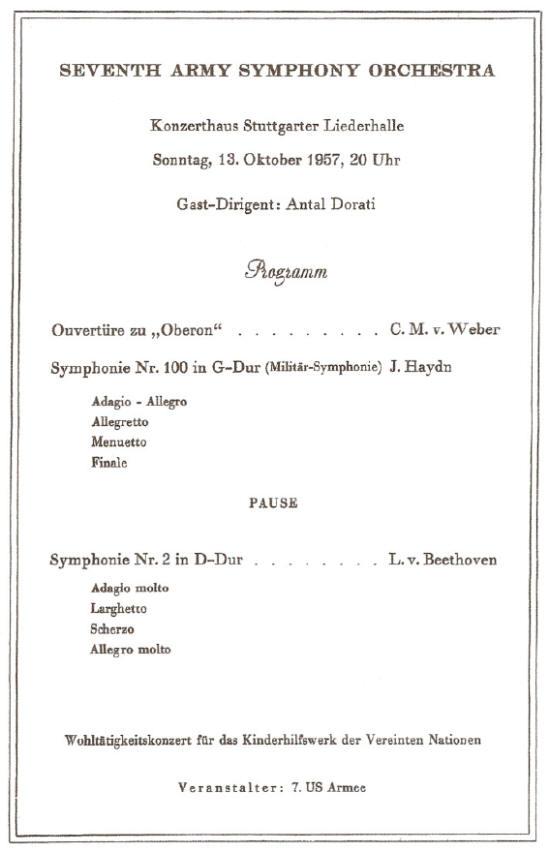 Concert program