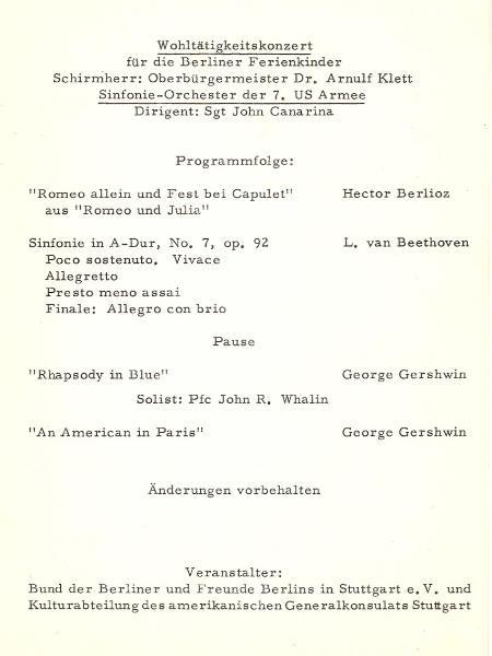 Concert program