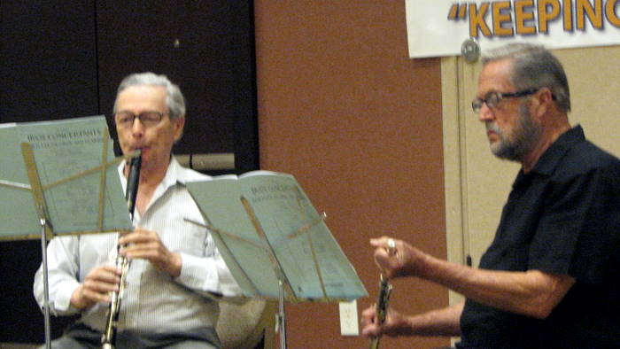 Clarinet, flute duet